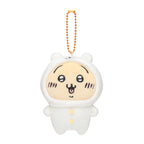 Nagano Chiikawa 自嘲熊裝扮毛公仔吊飾 - Usagi 兔兔