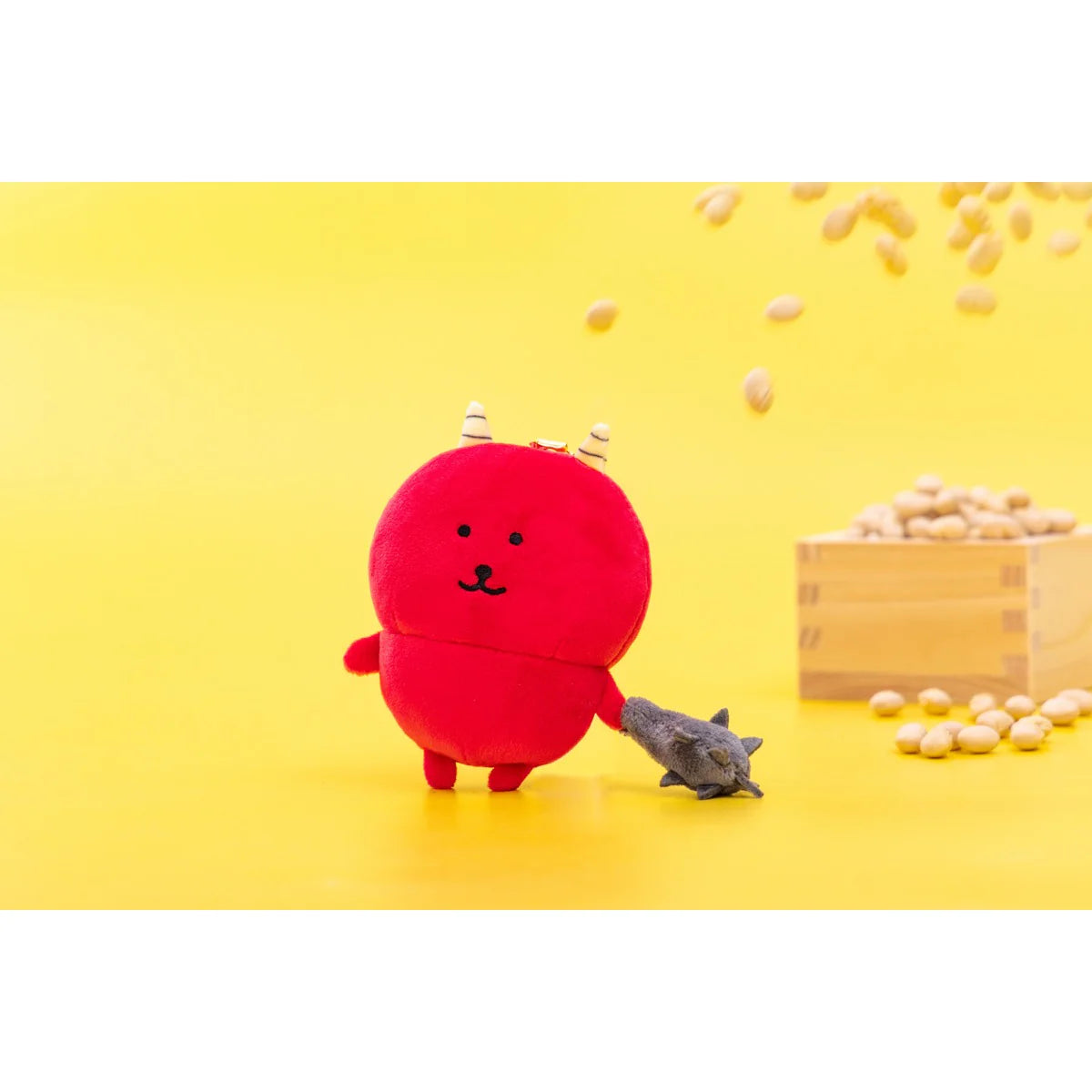 Nagano Chiikawa 自嘲熊吊飾 - 赤鬼白熊