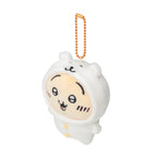 Nagano Chiikawa 自嘲熊裝扮毛公仔吊飾 - Usagi 兔兔